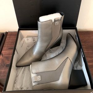 NIB Kendall + Kylie Booties Sz 10 Pewter